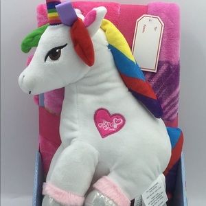 Jojo sis’s  unicorn pillow with fun blanket
